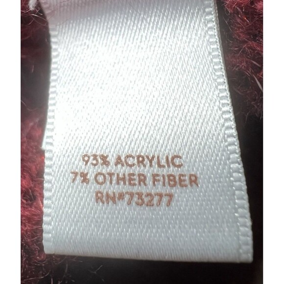 Lauren Conrad Sweater Womens Size Medium‎ Red/Orange Round Neck Knit Acrylic - Picture 11 of 13